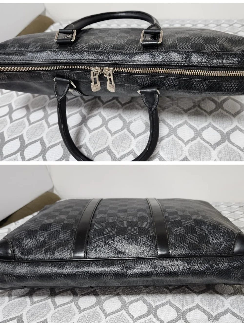 Louis Vuitton Damier Graphite Top Handle Bag Black/Grey
